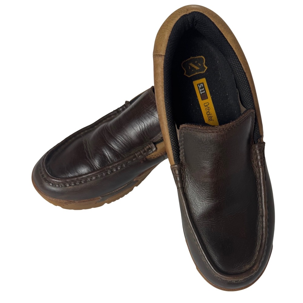 5.11 Tactical CCW Field Ops‎ Slip On Shoes Brown Leather Mens 9 Ortholite